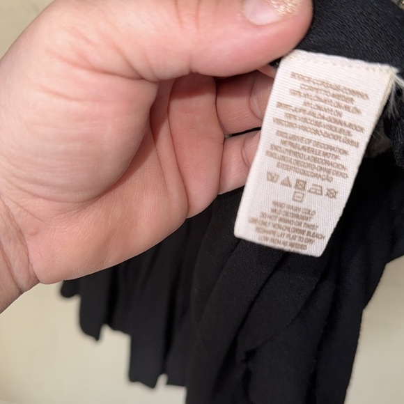 Free people shirt tulle raw pleated hem embroidered top beaded embroidery - Picture 6 of 7